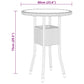 vidaXL Patio Dining Set 3 Piece Rattan Patio Conversation Set Poly Rattan-9