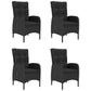 vidaXL Patio Dining Set 5 Piece Rattan Wicker Outdoor Patio Conversation Set-6