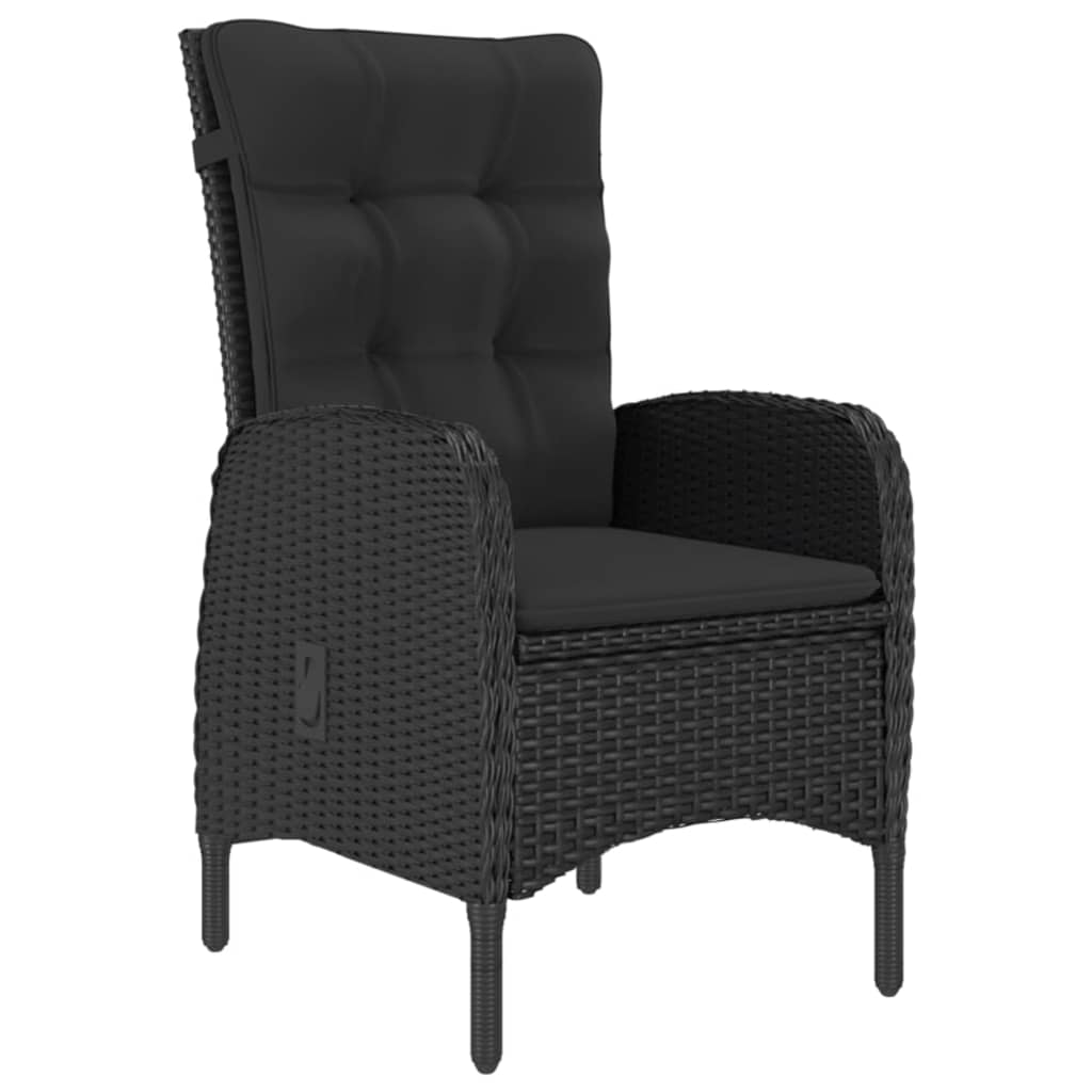 vidaXL Patio Dining Set 7 Piece Rattan Wicker Outdoor Patio Conversation Set-13