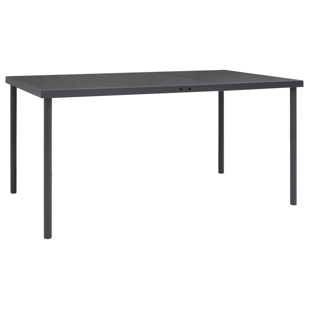 vidaXL Patio Dining Set Outdoor Table and Chair Patio Conversation Set Steel-10