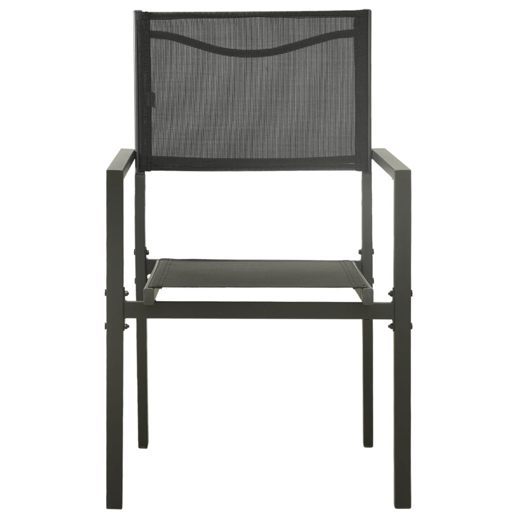 vidaXL Patio Dining Set Outdoor Table and Chair Patio Conversation Set Steel-13