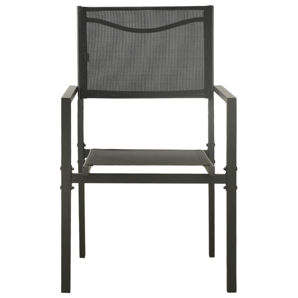 vidaXL Patio Dining Set Outdoor Table and Chair Patio Conversation Set Steel-13