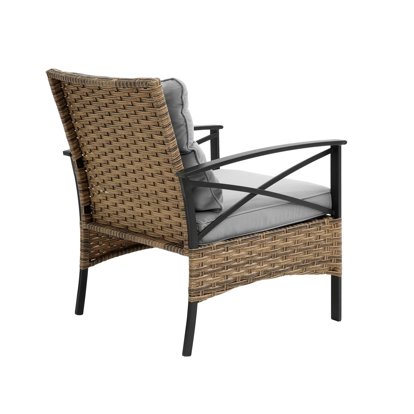 4 Piece Rattan Wicker Patio Set-13