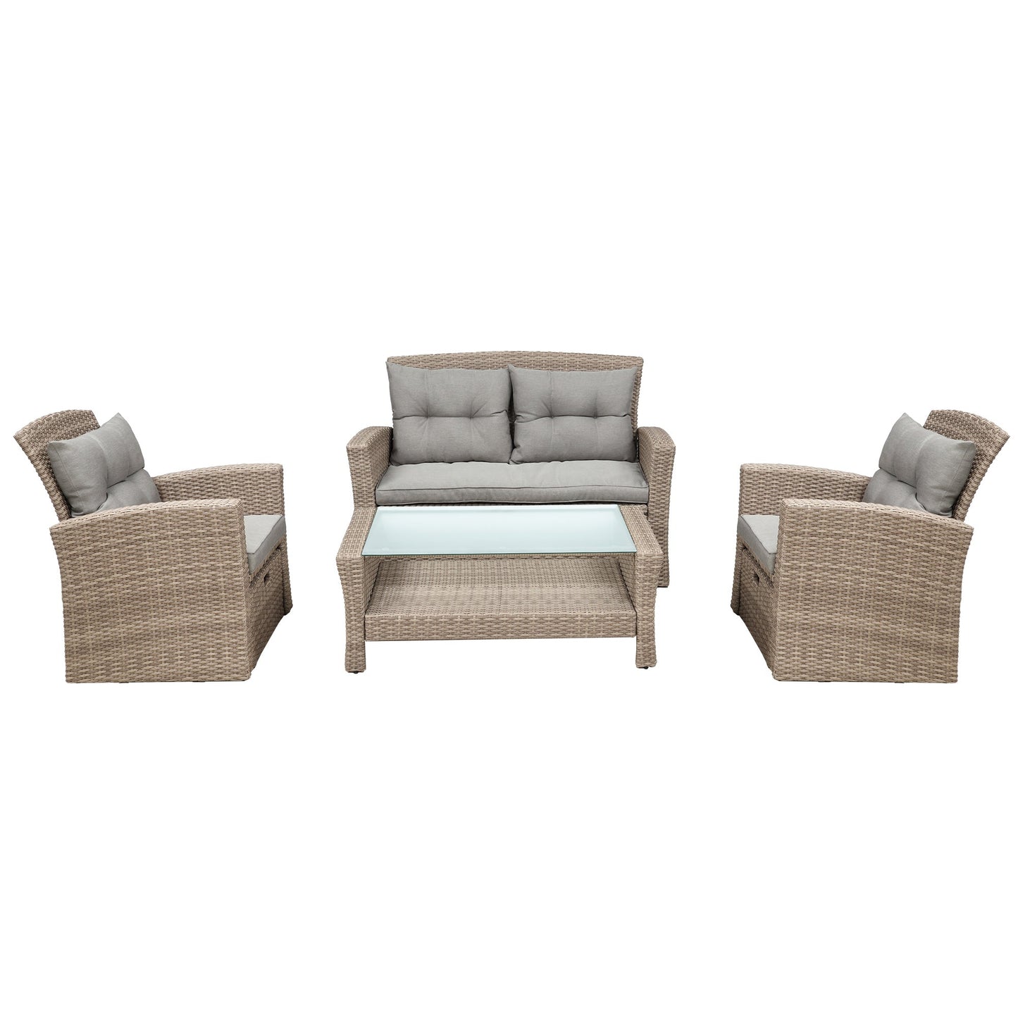 Set Of 4 Piece Outdoor Patio Furniture-10