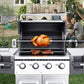 VEVOR Universal Grill Rotisserie Kit for Grills, Electric BBQ Grill with 110V 9W Motor, Stainless Steel Automatic Grilling Kit, Heavy Duty 32"/39" Hexagon Spit Rod, 26 lbs Capacity Grill Attachment-6