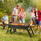 VEVOR 23 inch Portable Charcoal Grill, Flat Top Propane Gas Grills, Compact Foldable Grill, Heavy Duty Steel BBQ Grill, Mini Smoker for Travel, Outdoor Cooking, Barbecue Camping, Picnic, Patio Black-6